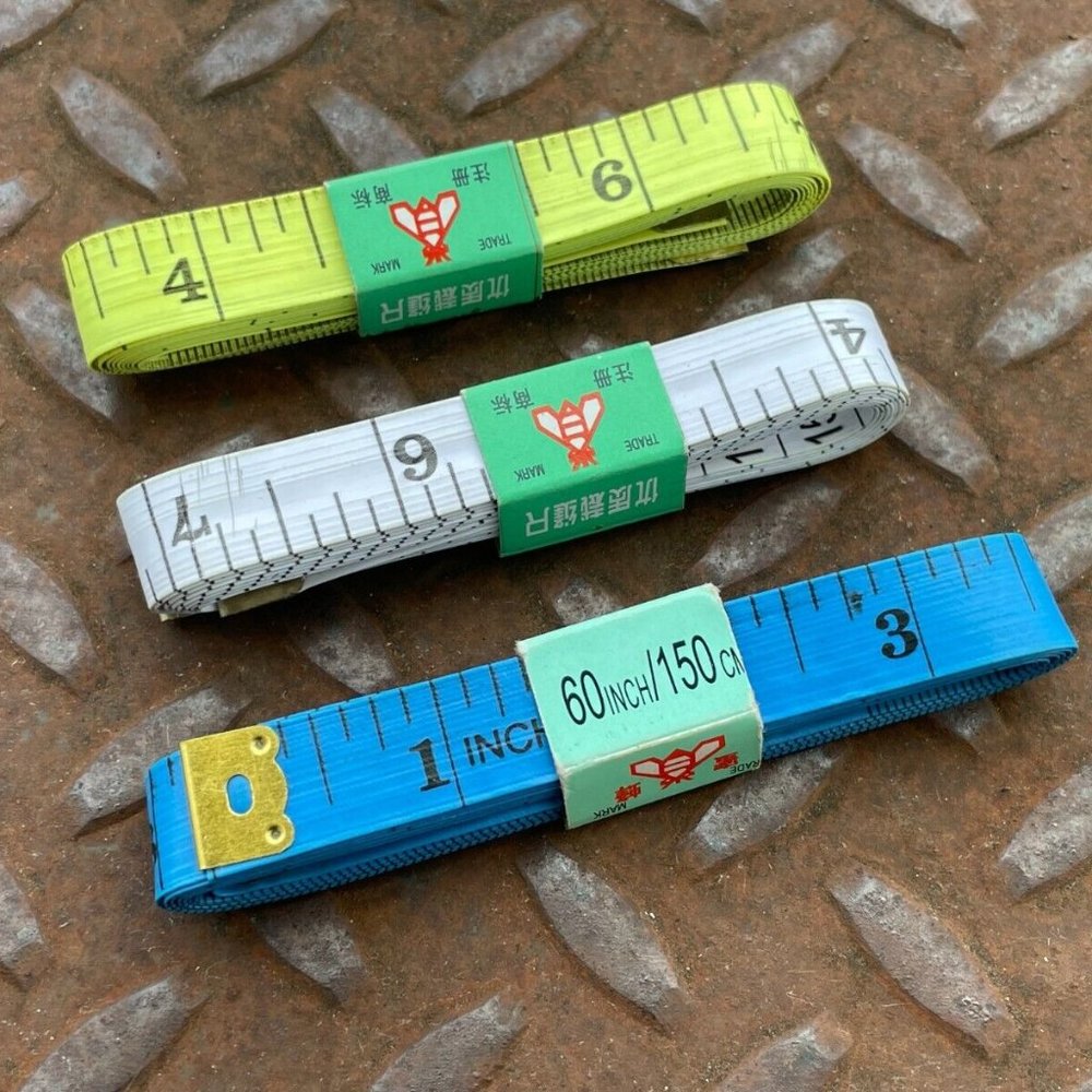 Lot of 3 Measurement Tape Tailor Tape Inches Tape Multi Color Tapes